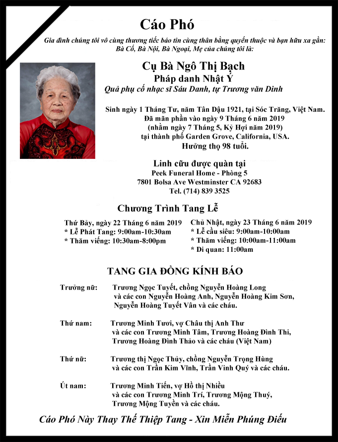 Cao Phó cụ bà Ngô Thị Bạch