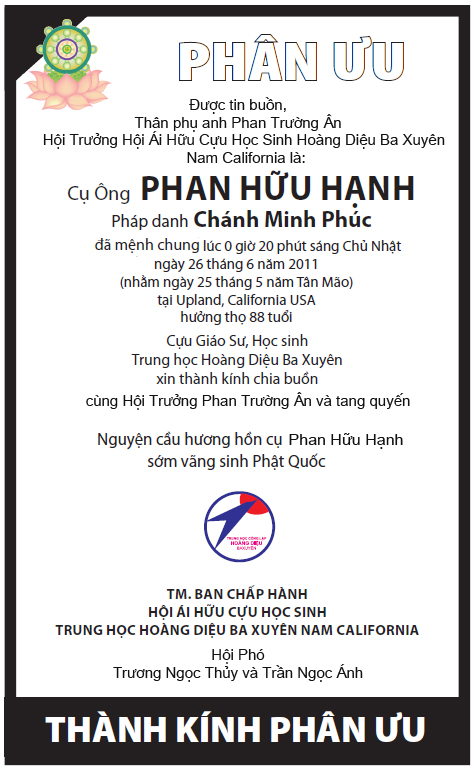 Phan uu Phan Huu Hanh