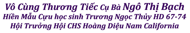 Vô cùng thương tiếc