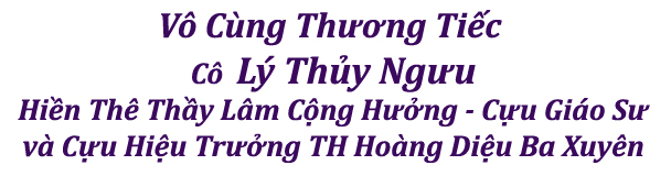 Vô cùng thương tiếc