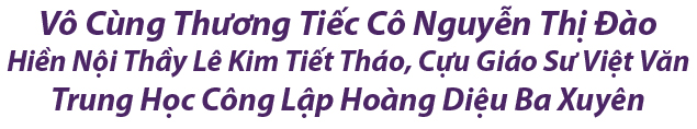 Vô cùng thương tiếc