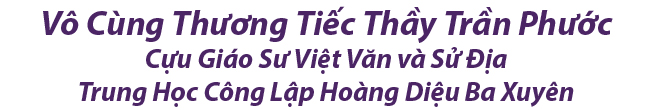 Vô cùng thương tiếc