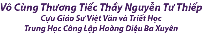 Vô cùng thương tiếc